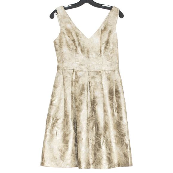NWT Jessica Simpson Dress Old Money Quiet Luxury Preppy Cocktail Metallic Size 4 - Picture 1 of 5